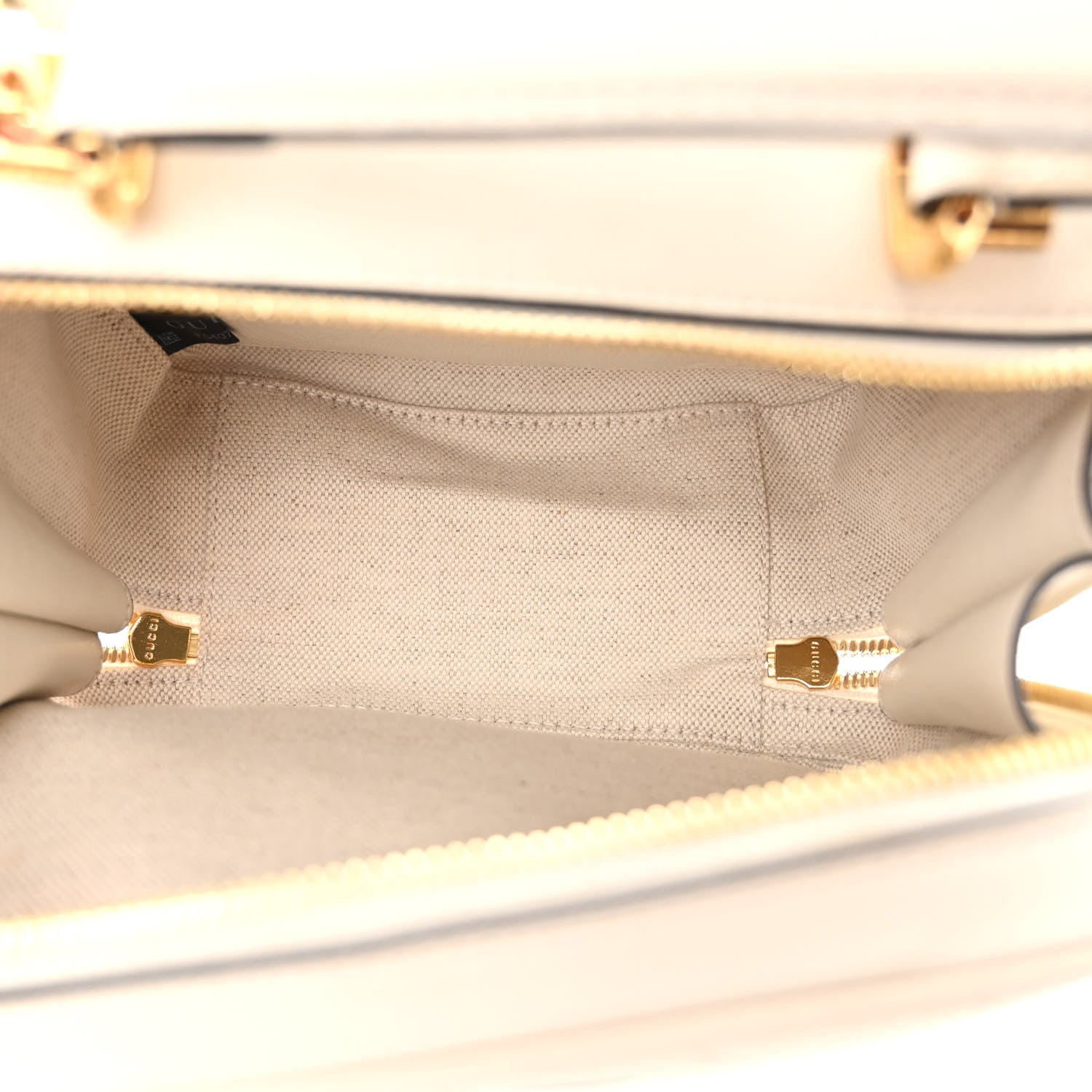 Gucci Sakai Be Green Calfskin Diagonal Stitched Blondie Top Handle Bag Mystic White 5 of 10