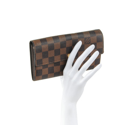 Louis Vuitton Damier Ebene Sarah Wallet 2 of 8