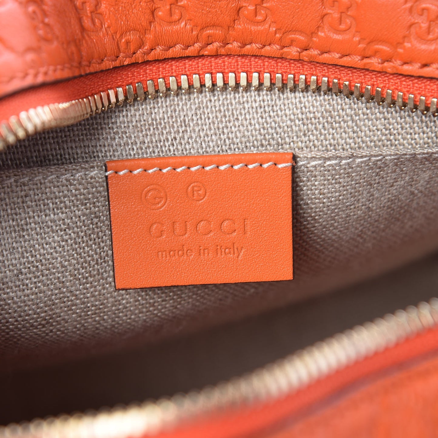 Soft Microguccissima Mini Bree Messenger Bag Sun Orange