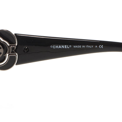 Chanel Swarovski Crystal Camellia CC Sunglasses 4164-B Black 5 of 6