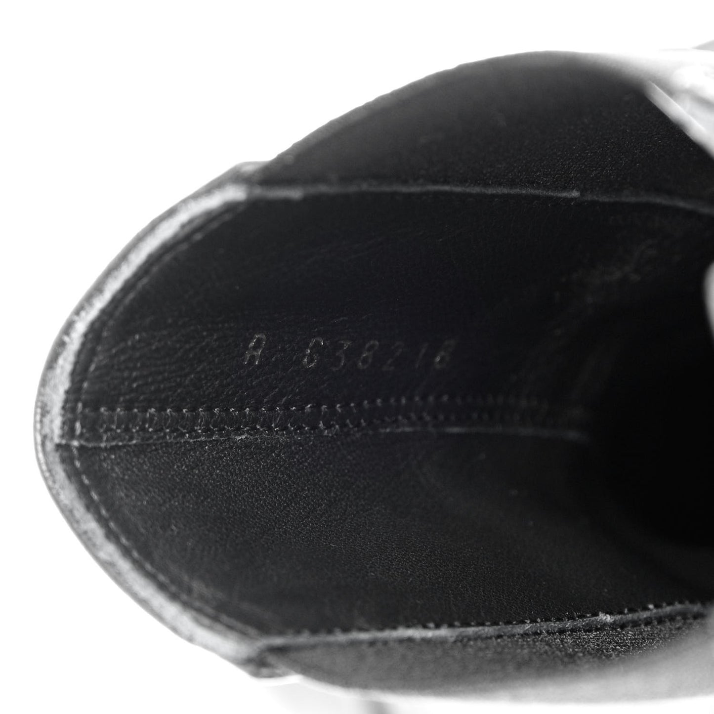 Crumpled Calfskin Patent Cap Toe Short Boots 41 Black