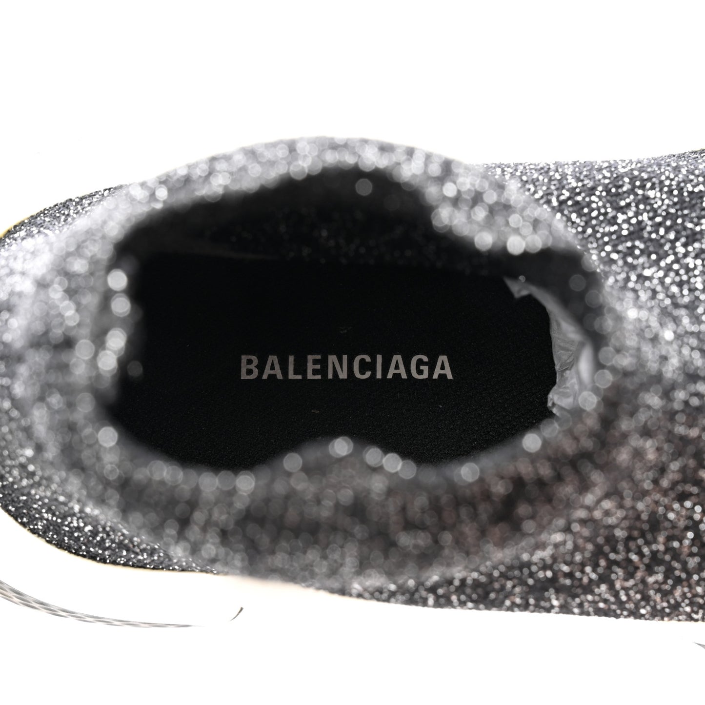 Knit Metal Womens Speed Sneakers 36 Black Gold