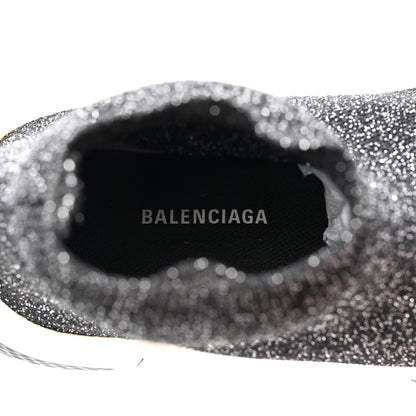 Balenciaga Knit Metal Womens Speed Sneakers 36 Black Gold 7 of 9