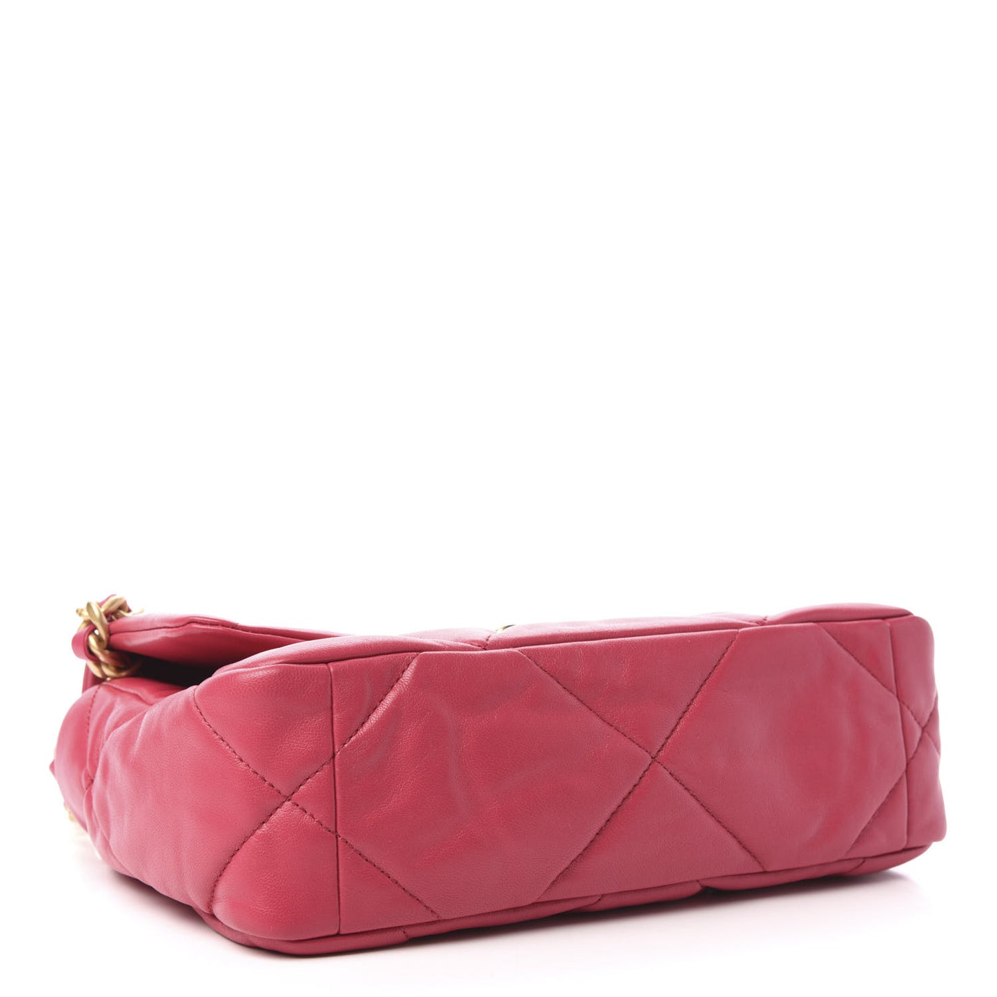 Goatskin Quilted Medium Chanel 19 Flap Pink