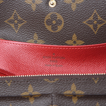 Louis Vuitton Monogram Emilie Wallet Red 7 of 8