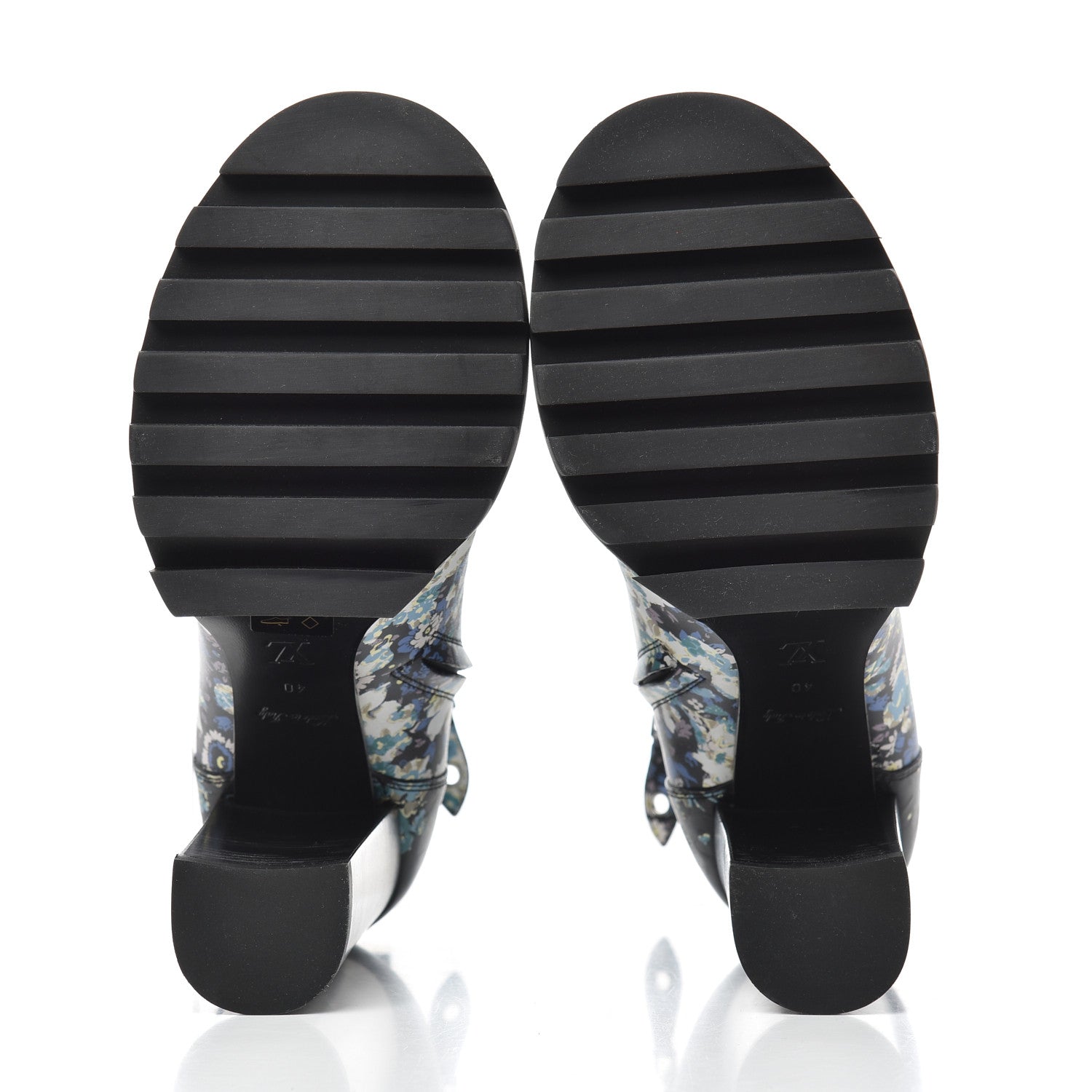 Louis Vuitton Calfskin Floral Star Trail Ankle Boots 40 Black 5 of 9