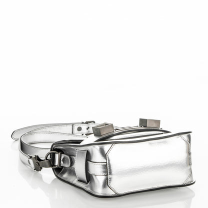 Proenza Schouler Metallic Patent Calfskin Tiny PS11 Shoulder Bag Silver 5 of 9