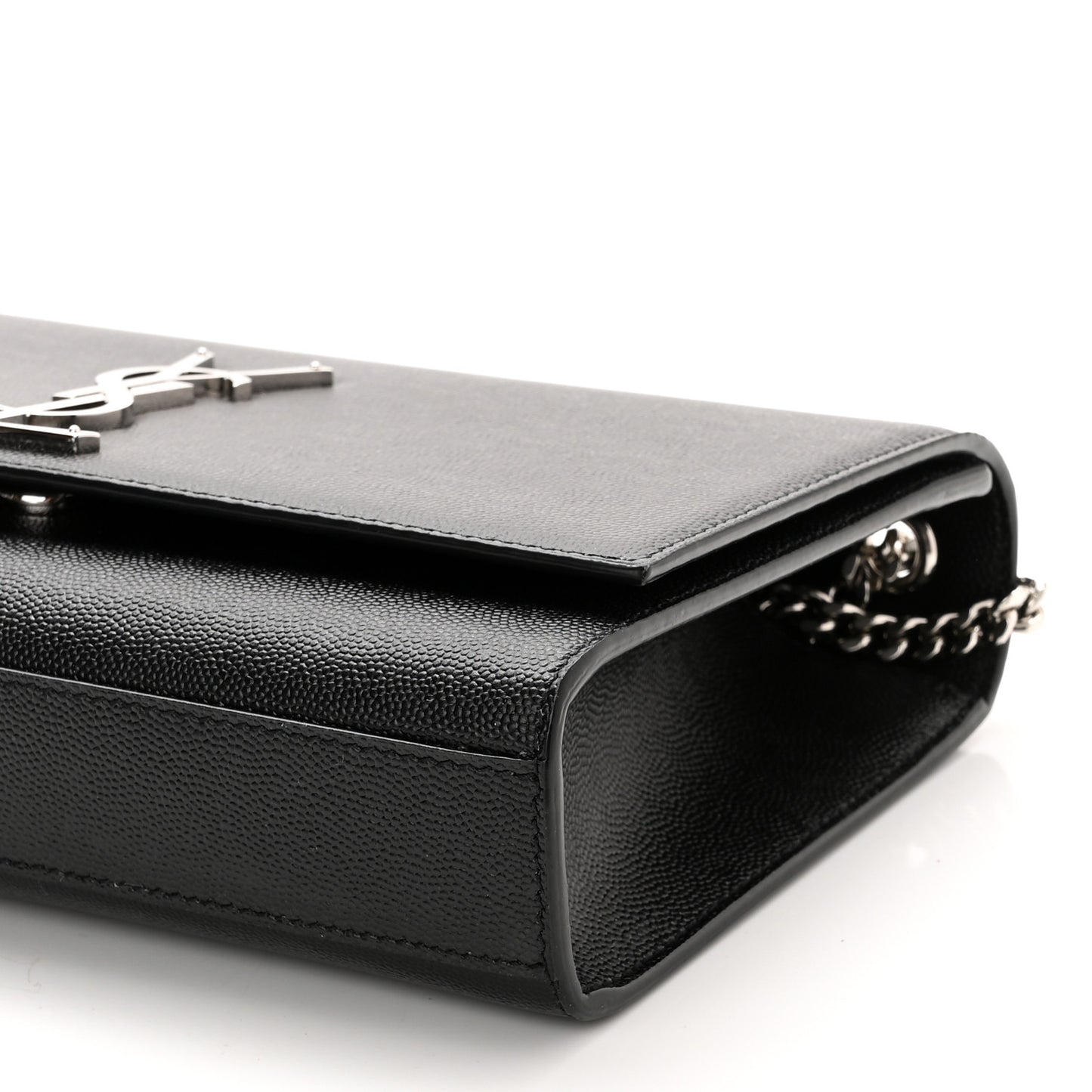 Grain De Poudre Medium Classic Monogram Kate Satchel Black