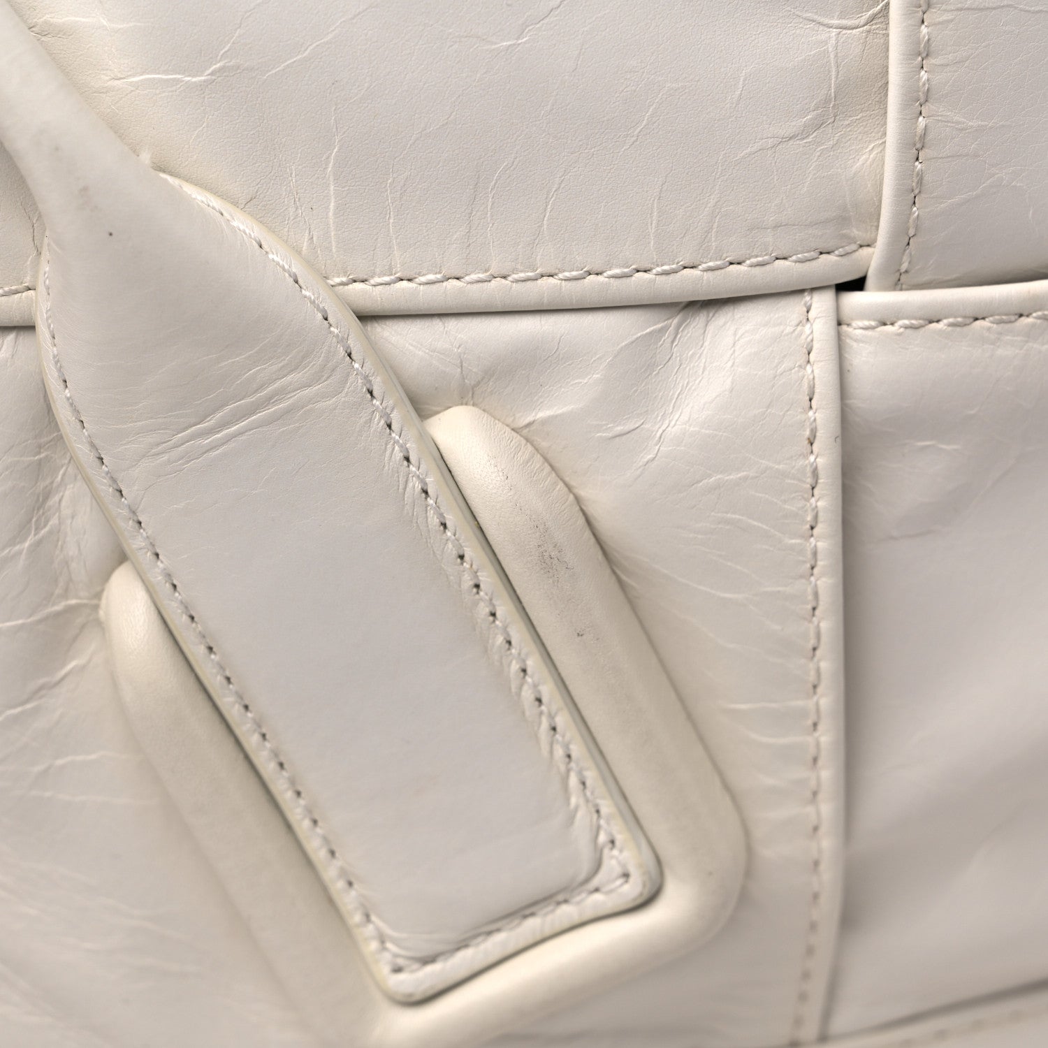 Bottega Veneta Paper Calfskin Maxi Intrecciato Small Arco Slouch Plaster 12 of 13