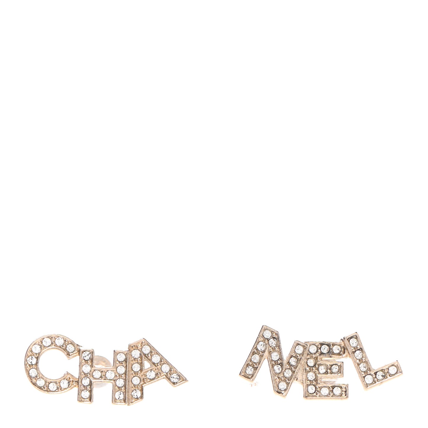 Crystal Pearl Signature Stud Earrings Gold