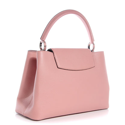 Louis Vuitton Taurillon Capucines MM Magnolia 3 of 7