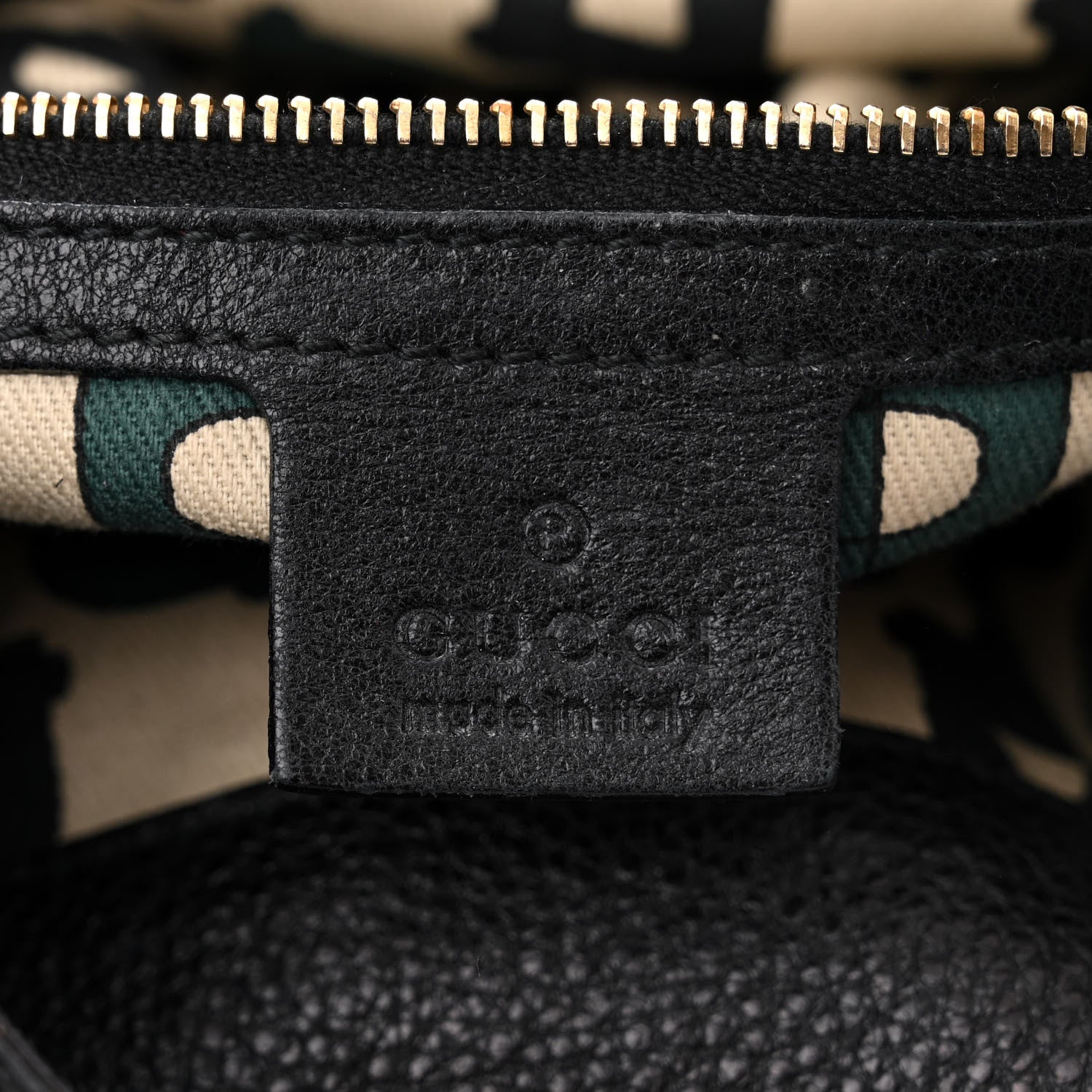 Gucci Calfskin Medium Indy Top Handle Hobo Black 6 of 10