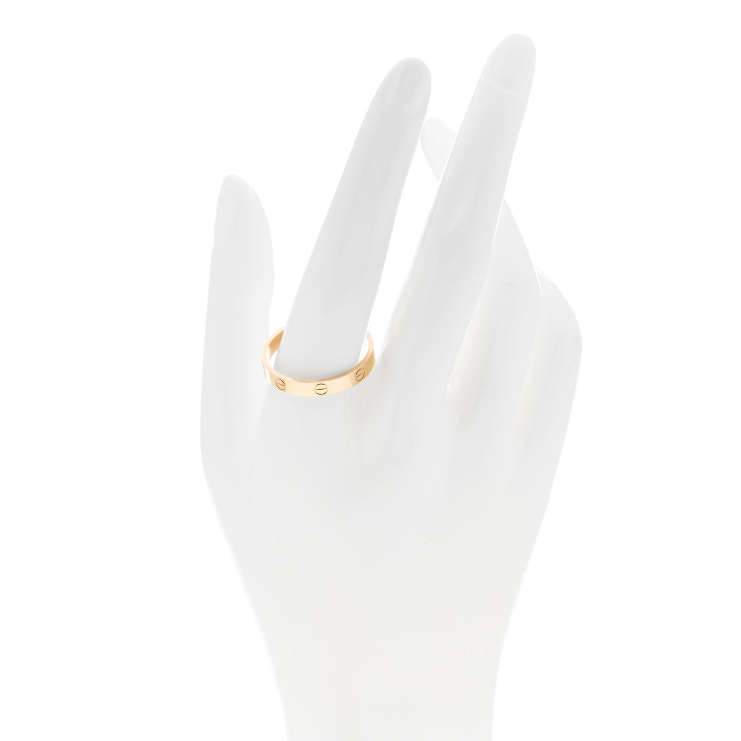 18K Yellow Gold 3.5mm LOVE Wedding Band Ring 66 11.5