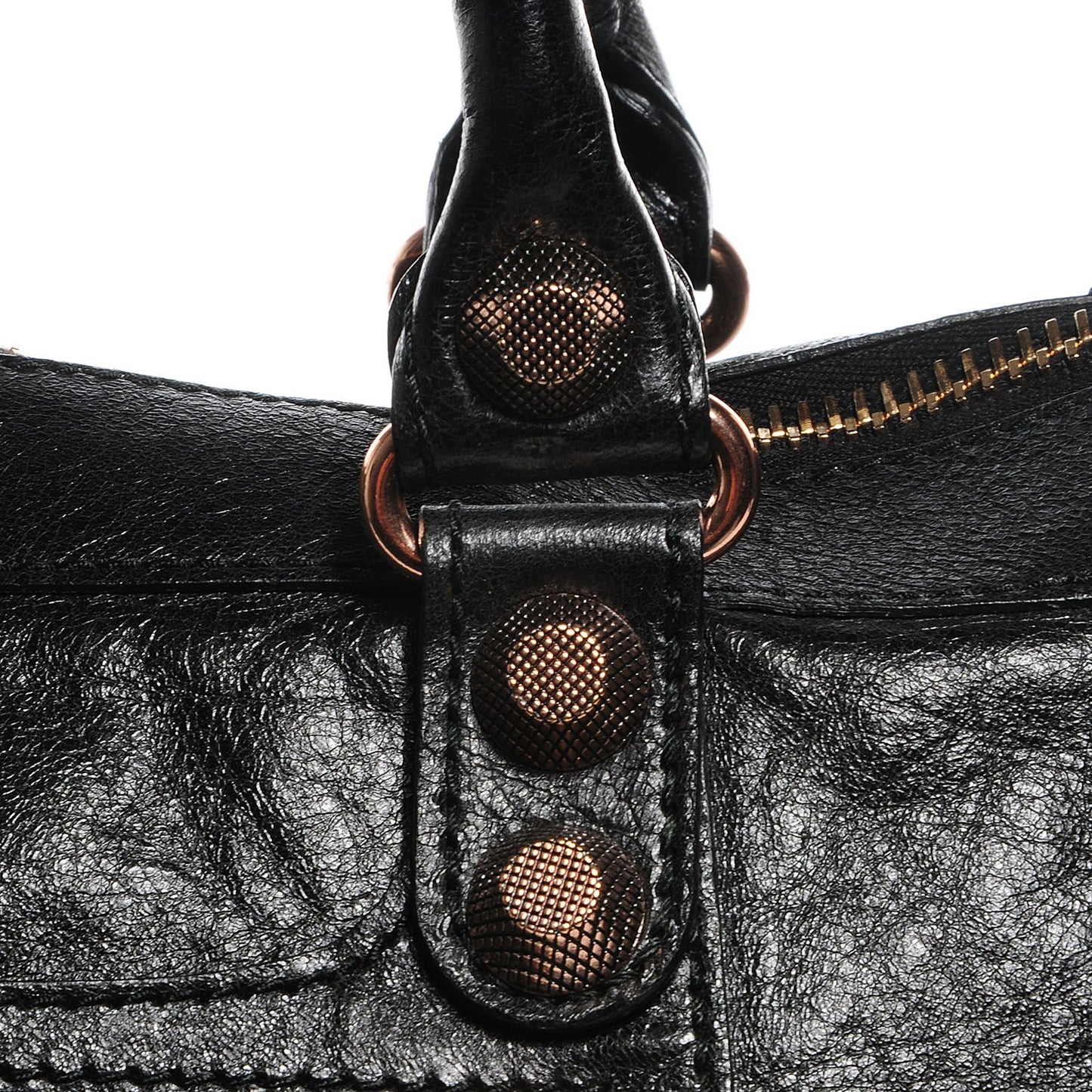Agneau Giant 12 Rose Gold Hardware Work Black