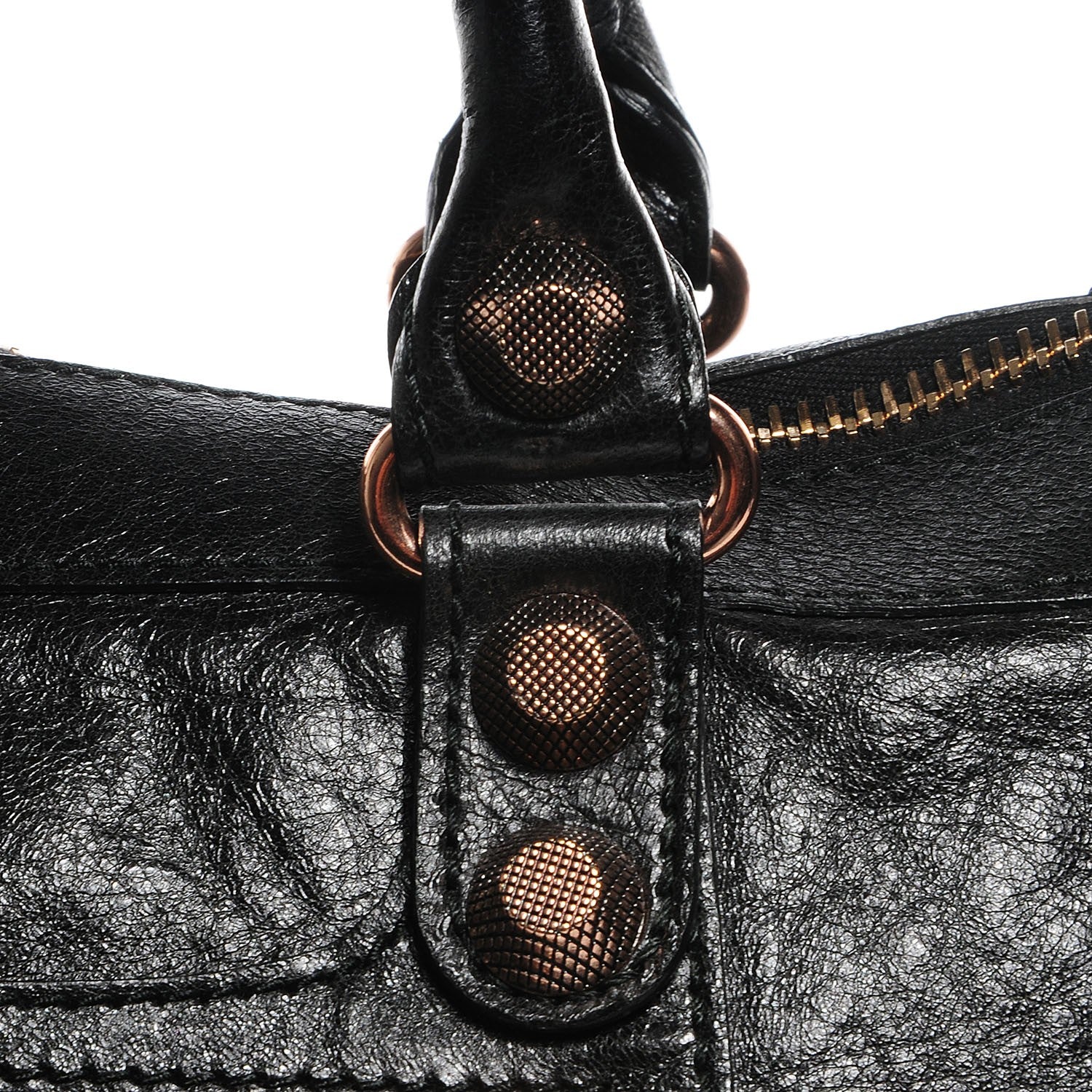 Balenciaga Agneau Giant 12 Rose Gold Hardware Work Black 6 of 12