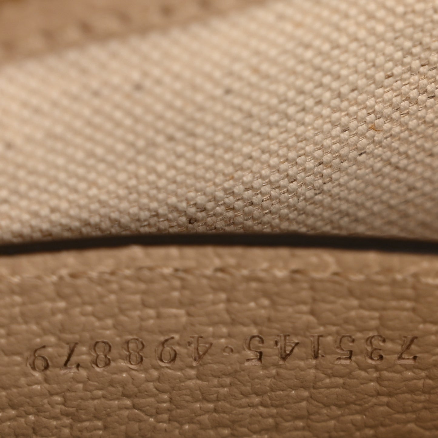 GG Supreme Monogram Textured Dollar Calfskin Small Ophidia Hobo Beige Mystic White Oatmeal
