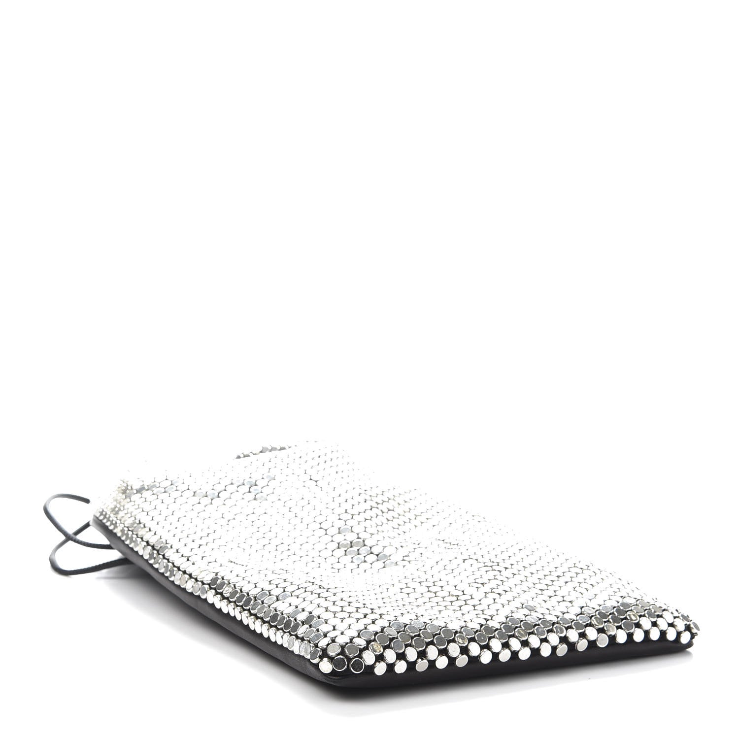 Alexander Wang Calfskin Sequin Ryan Mini Drawstring Black Silver 3 of 7