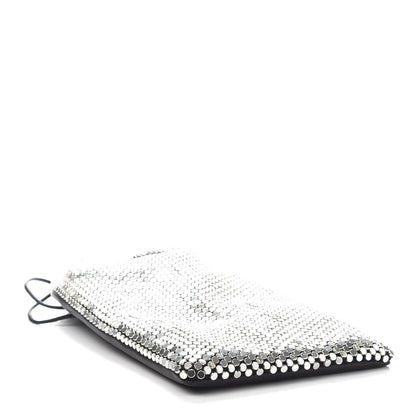 Alexander Wang Calfskin Sequin Ryan Mini Drawstring Black Silver 3 of 7