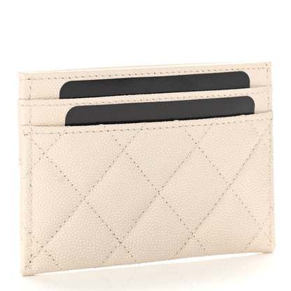 Chanel Caviar Quilted Vintage Mademoiselle Card Holder White 2 of 8