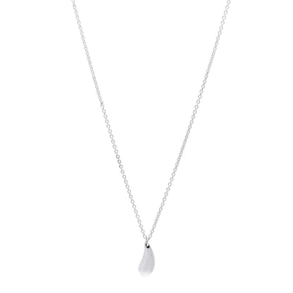 Tiffany Sterling Silver 12mm Elsa Peretti Teardrop Pendant Necklace 1 of 5