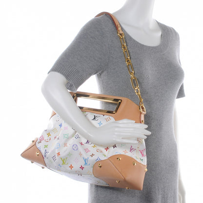 Louis Vuitton Monogram Multicolor Judy GM White 2 of 7