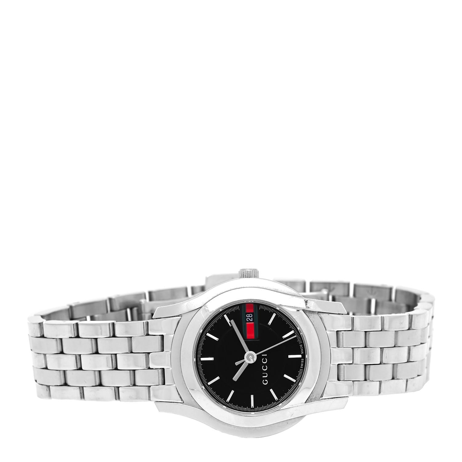 Gucci Stainless Steel 27mm 5500L Quartz Watch Black 2 of 5