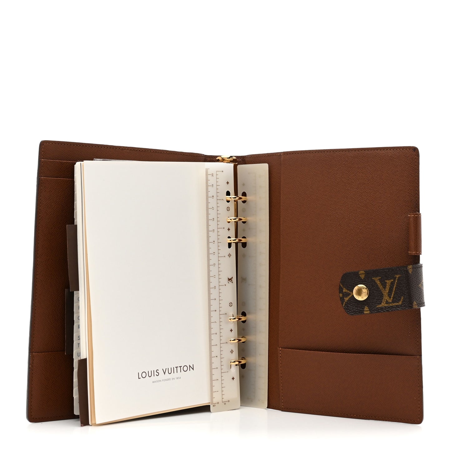 Monogram Large Ring Agenda Cover