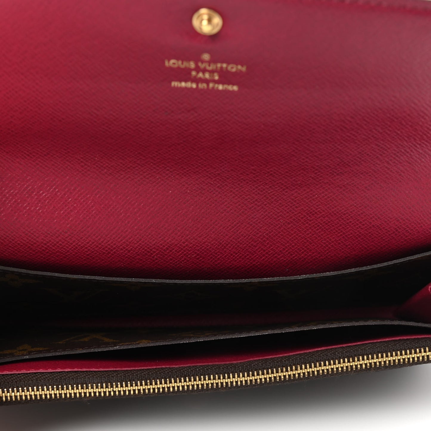 Monogram Emilie Wallet Fuchsia