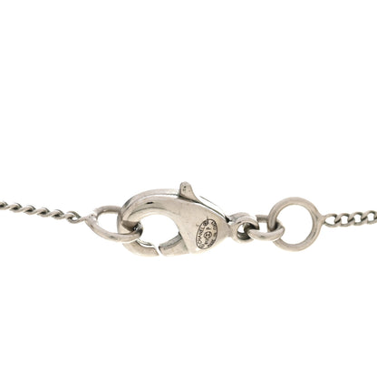 Chanel Crystal Timeless CC Necklace Silver 5 of 5