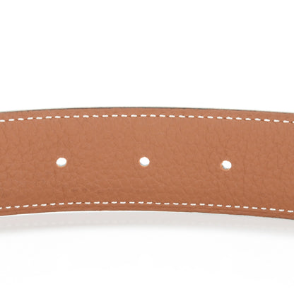 Hermes Box Togo 32mm Quizz H Belt 95 Black Gold 5 of 8
