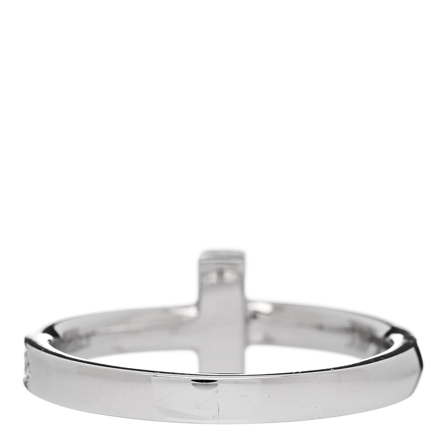 18K White Gold Diamond T T1 Ring 50 5.25