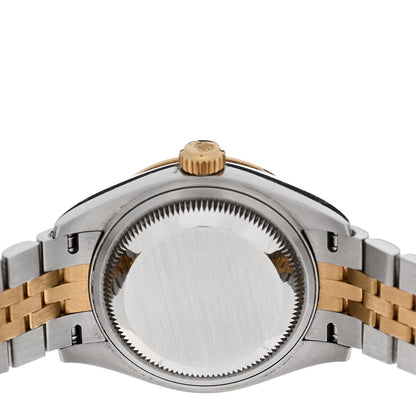 Rolex Stainless Steel 18K Yellow Gold Diamond 28mm Oyster Perpetual Datejust Watch Silver 279383RBR 4 of 5