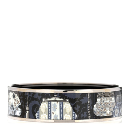 Hermes Enamel Printed Cachemire de Tamara Wide Bracelet 65 1 of 5