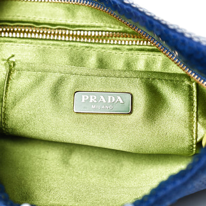 Prada Sequin Ombre Clutch Blue Light Green 6 of 10