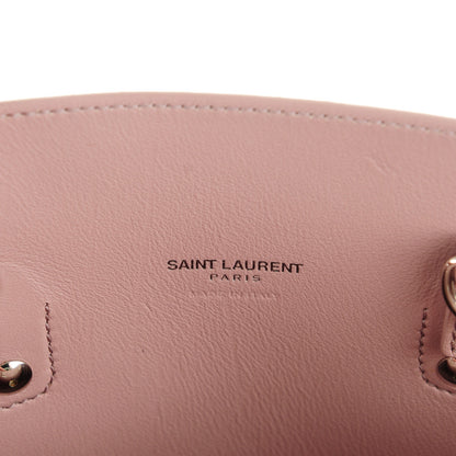 Saint Laurent Calfskin Embossed Python Baby Sac De Jour Powder Pink 8 of 9