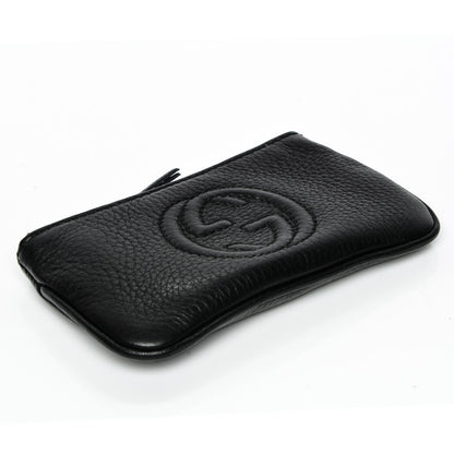 Gucci Pebbled Calfskin Soho Key Case Black 4 of 7