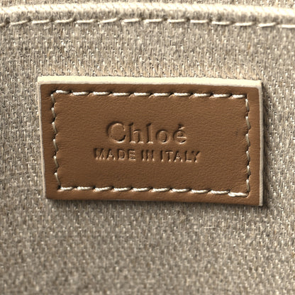 Chloe Linen Calfskin Medium Woody Ribbon Tote Blushy Beige 6 of 9