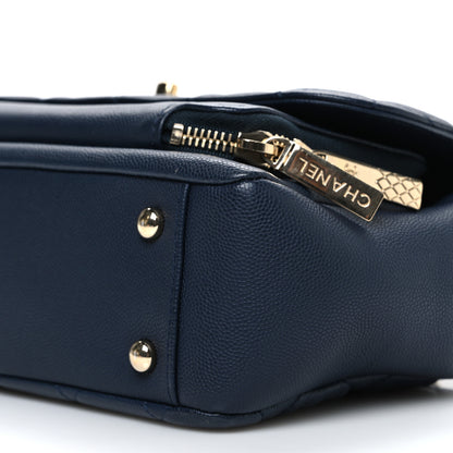 Chanel Caviar Quilted Small Business Affinity Flap Navy 10 of 10