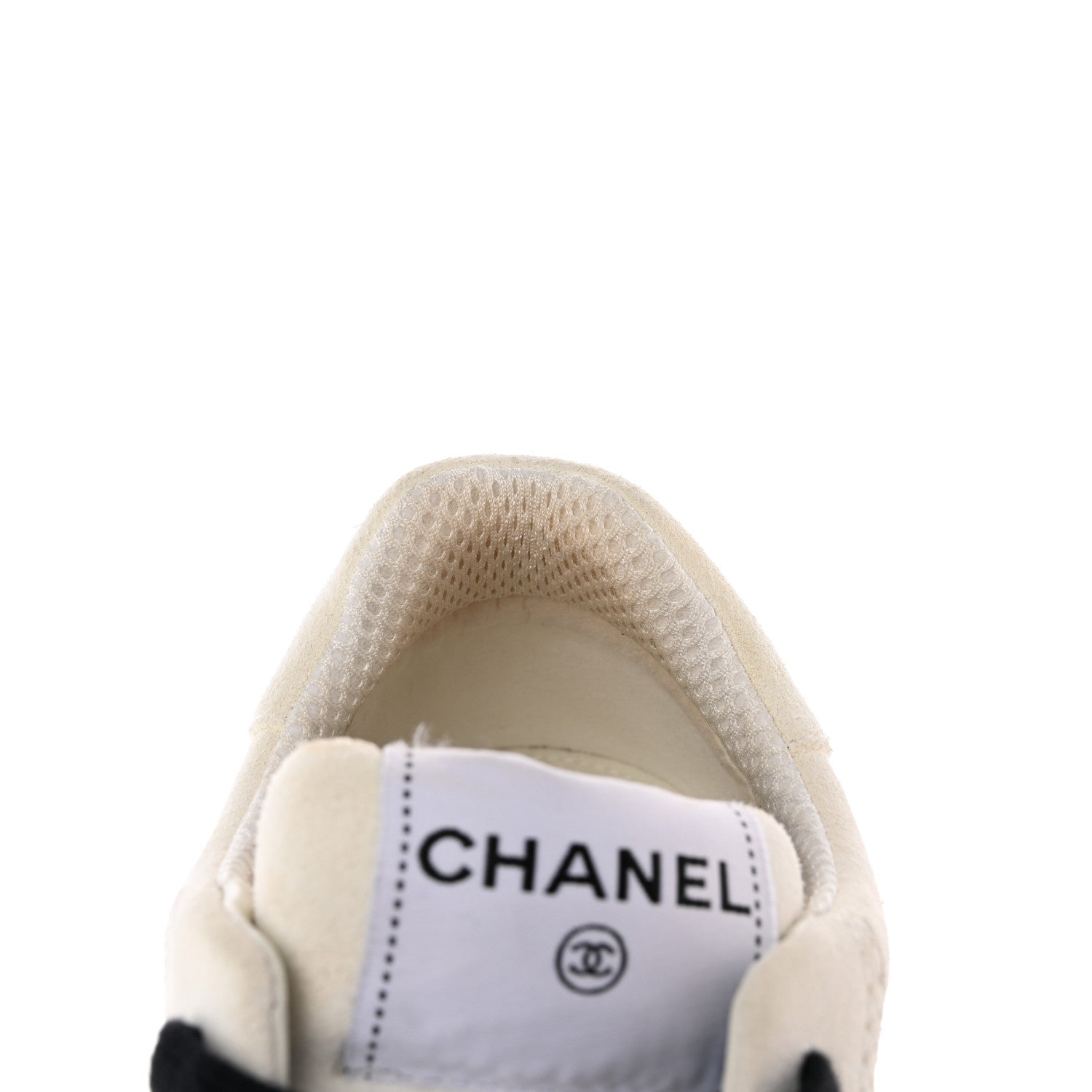 Chanel Suede Calfskin Logo Sneakers 39 Black White 14 of 16