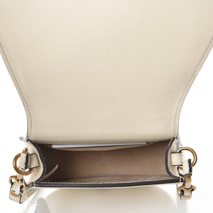 Chloe Calfskin Suede Small Nile Bracelet Bag Off White 6 of 8