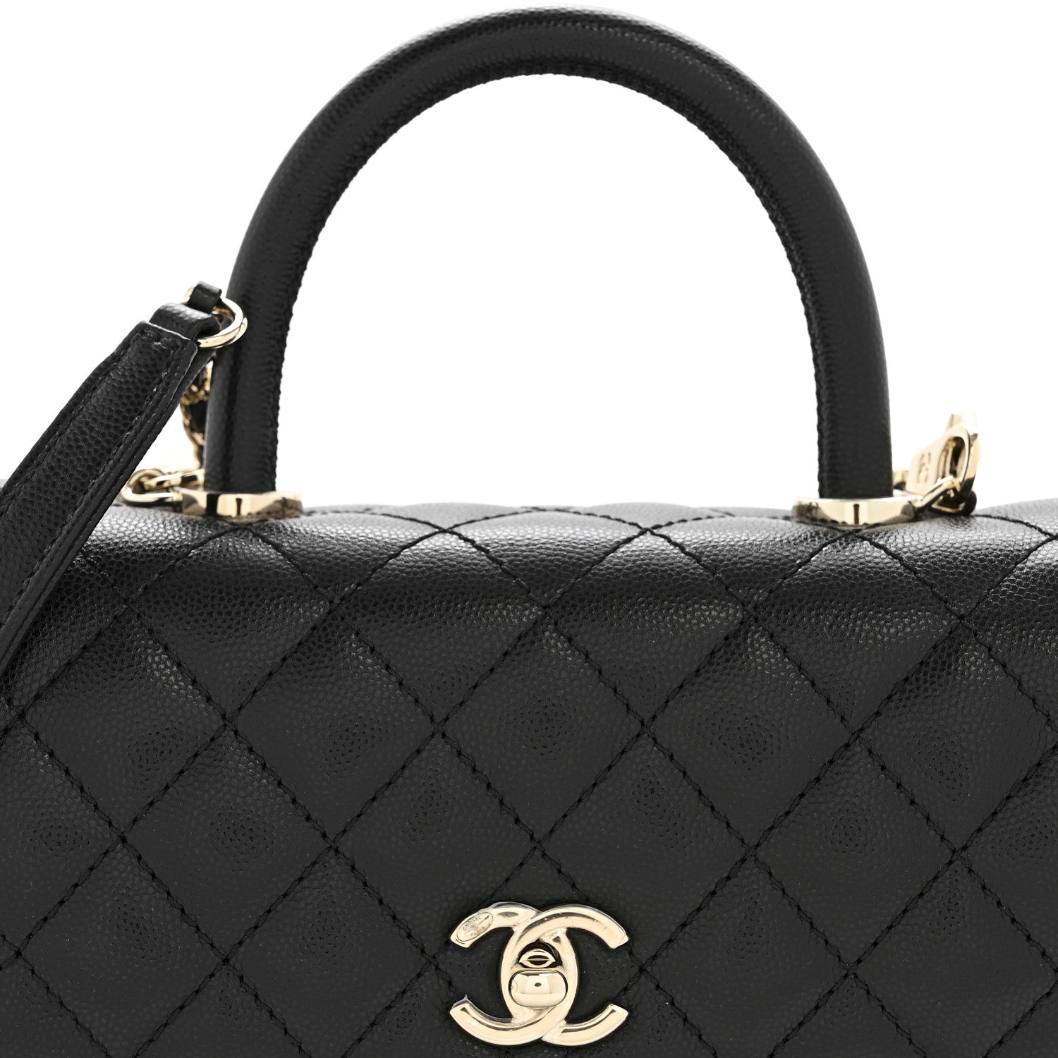 Chanel Caviar Quilted Mini Coco Handle Flap Black 8 of 10