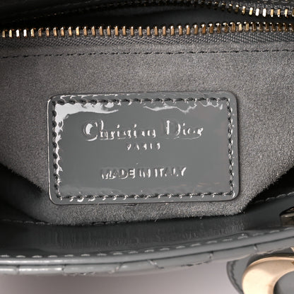 Christian Dior Patent Cannage Mini Lady Dior Grey Stone 6 of 14