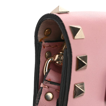 Valentino Garavani Nappa Rockstud Wristlet Clutch Water Rose 17 of 23