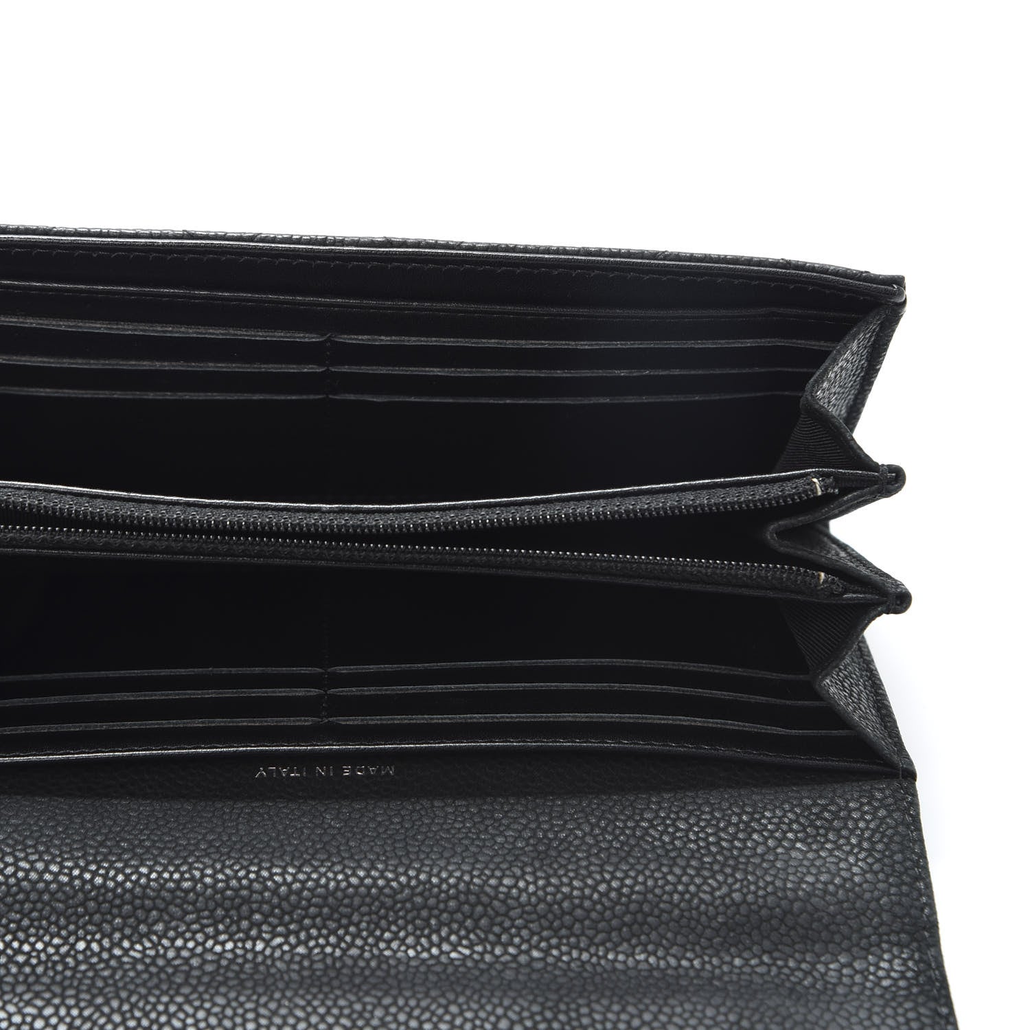 Chanel Iridescent Caviar Quilted Large Flap Wallet Black 4 of 9