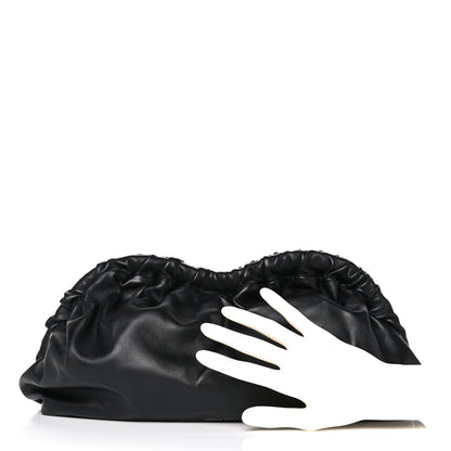 Mansur Gavriel Lambskin Cloud Clutch Black Flamma 2 of 8