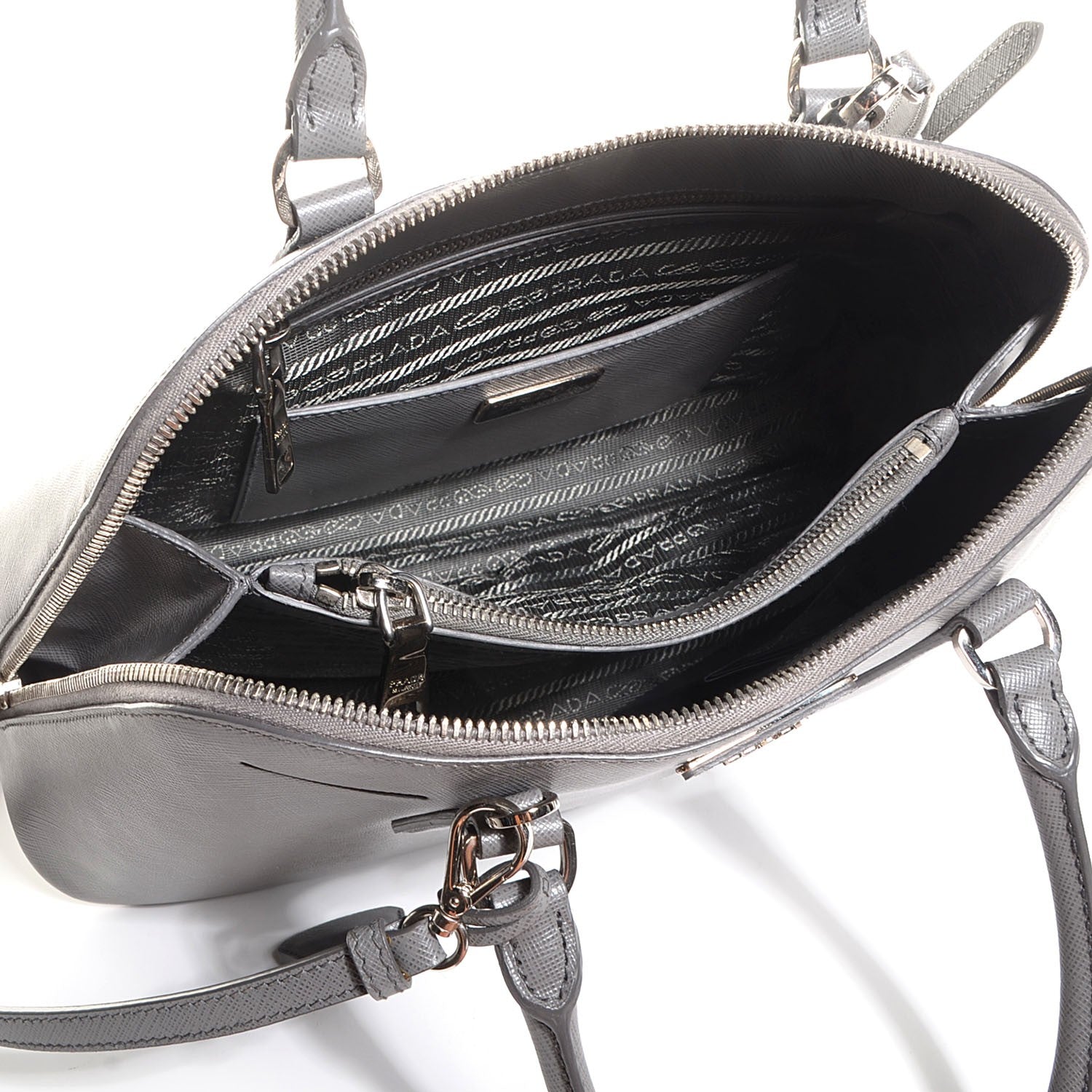 Prada Saffiano Lux Promenade Tote Marmo 6 of 10