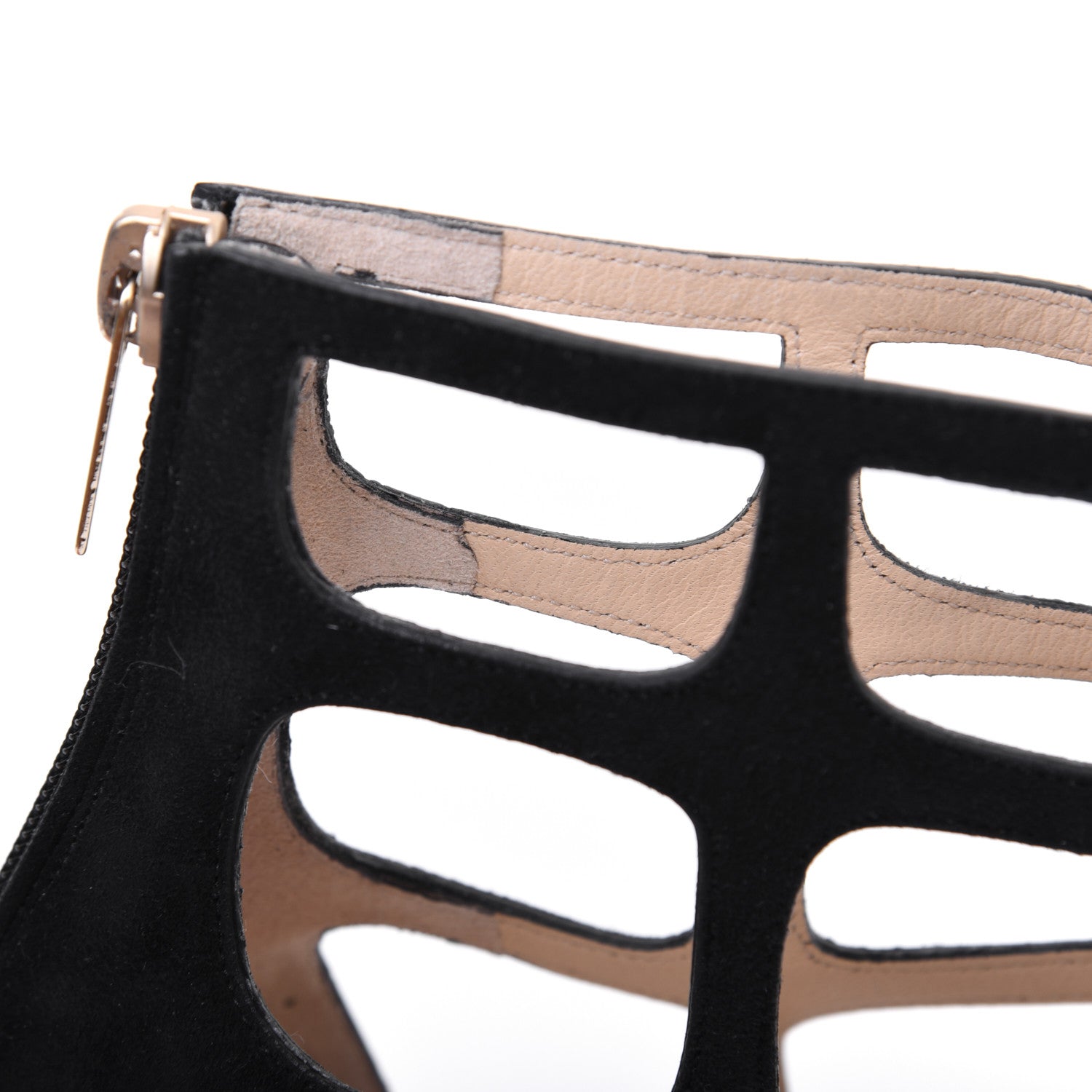 Jimmy Choo Suede Ren 35 Sandals 38 Black 8 of 13