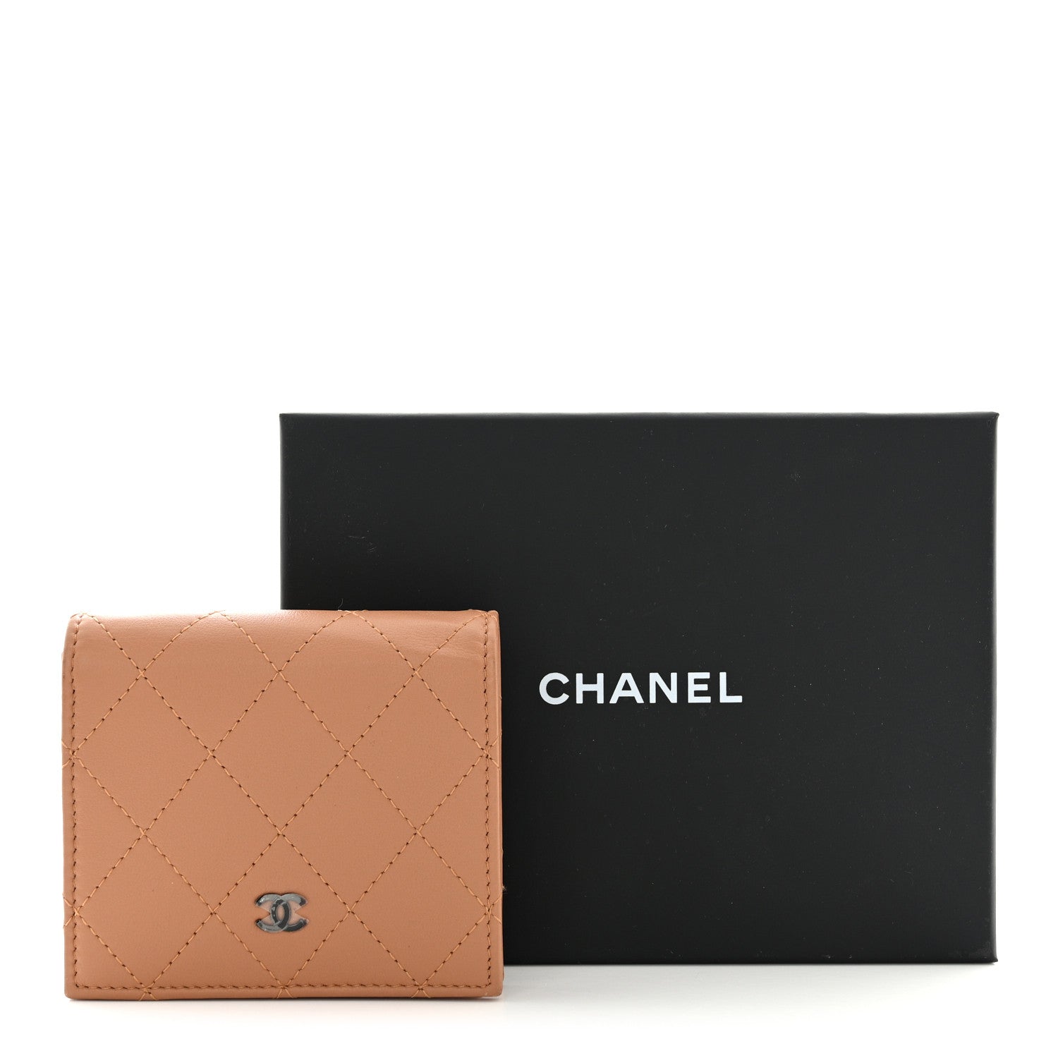 Chanel Calfskin Quilted Compact Bifold Wallet Pink 12 of 12