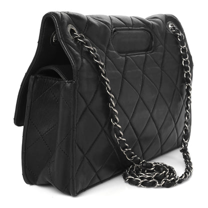 Chanel Washed Lambskin Jumbo Take Away Flap Black 3 of 11