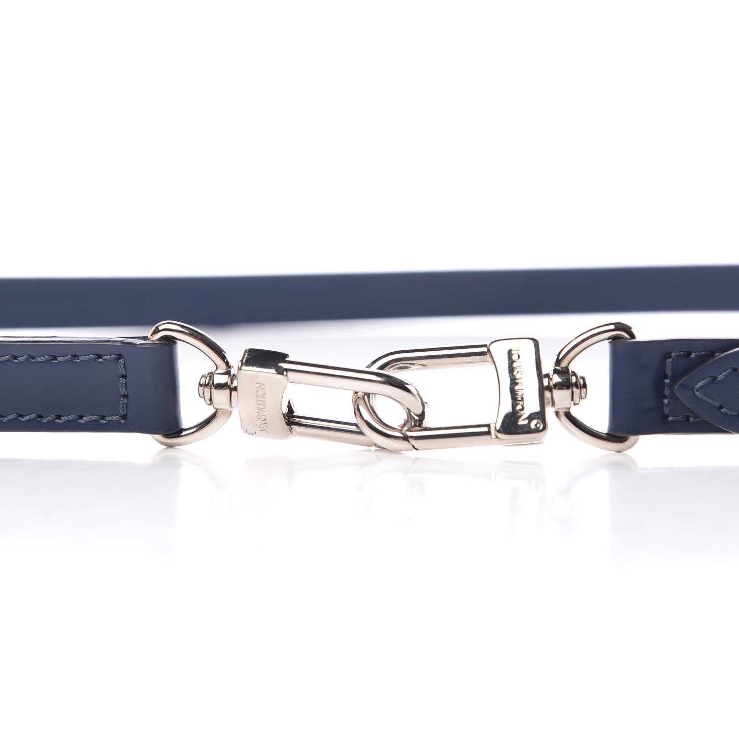 Louis Vuitton Calfskin 16mm Adjustable Shoulder Strap Indigo 3 of 4